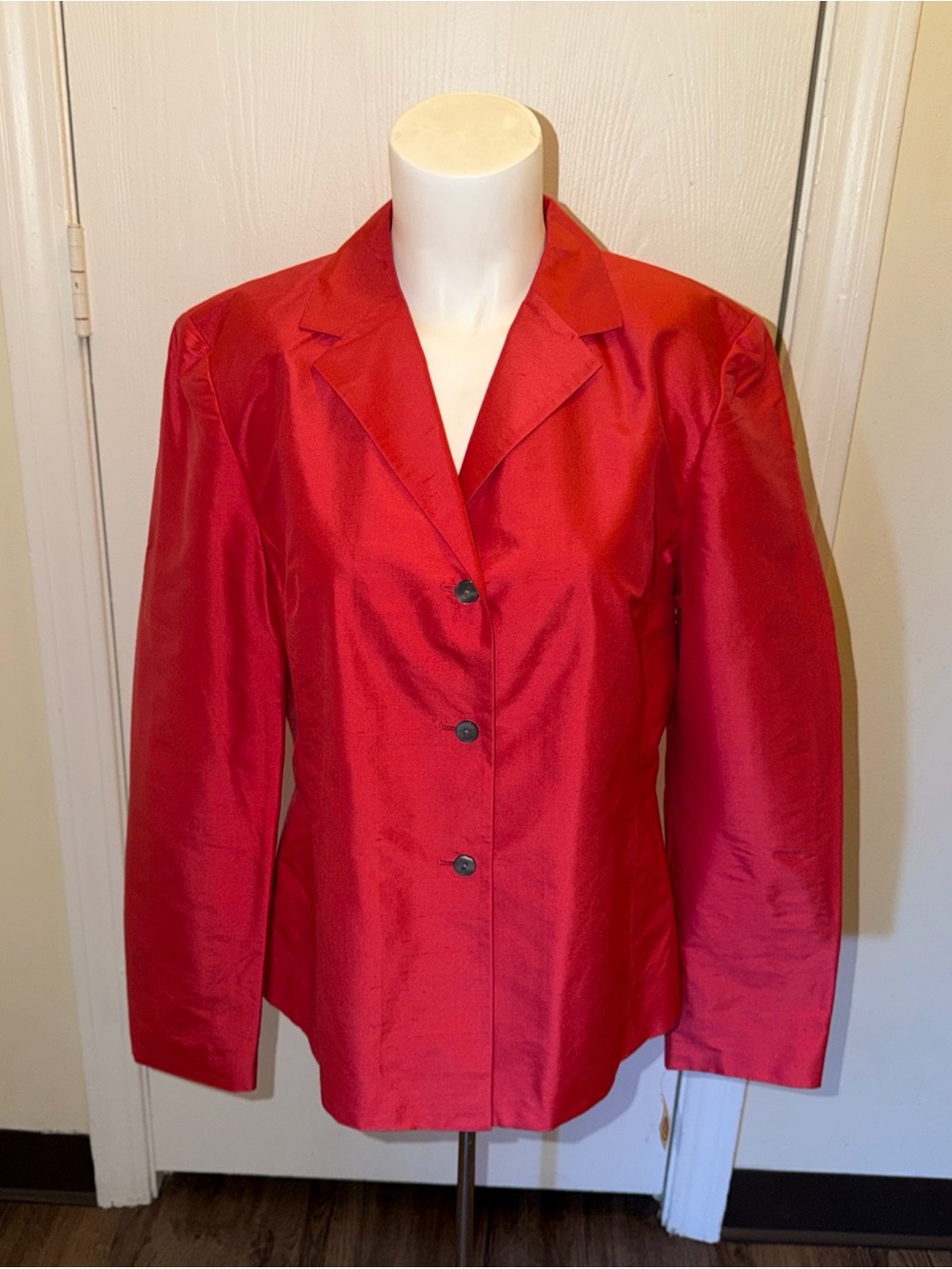 Talbots Pure Silk Blazer Womens Career Office Quiet Luxury Pink Vtg Size 10 NWT